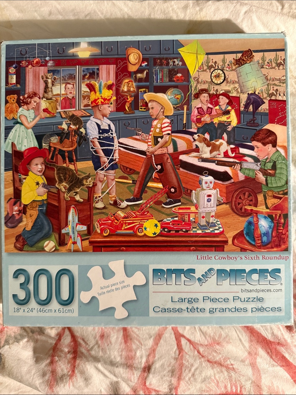 Bits and Pieces Little Cowboy’s Sixth Roundup Puzzle - Blue